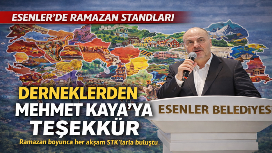Esenlerde STK Stantları Kapandı Derneklerden Mehmet Kaya'ya Teşekkür