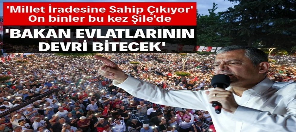 'Millet iradesine sahip çıkıyor' 40'ıncı miting Şile'de