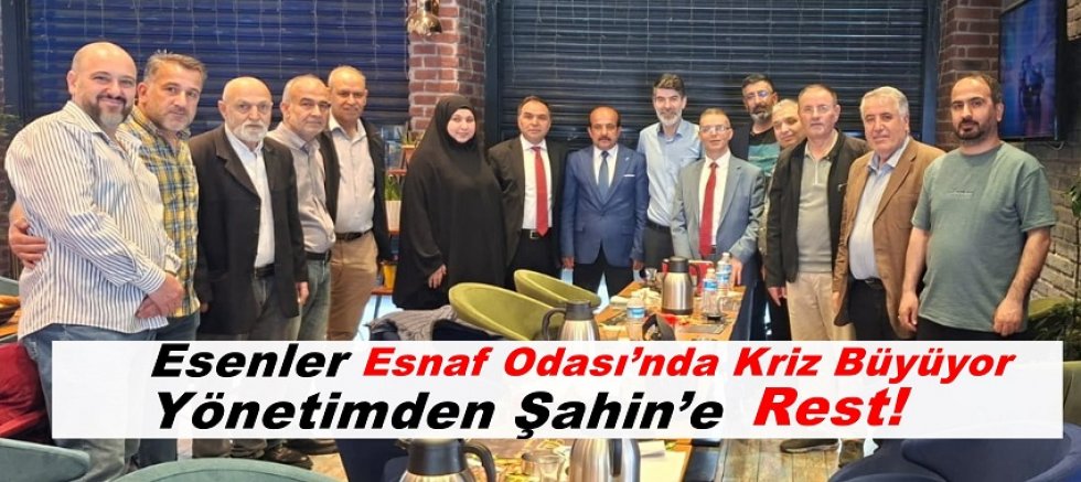 Esnaf Odası’nda Kriz Büyüyor: Yönetimden Şahin’e Rest!