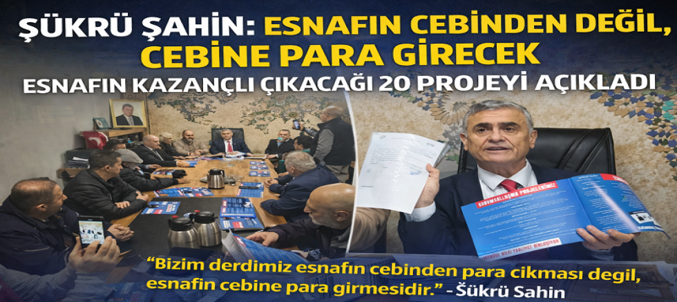 Şükrü Şahin’den Esenler Esnafına Vizyon Çıkartması 