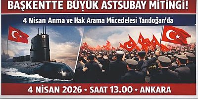 Emekli Astsubaylardan Ankara’da “Hak, Onur ve Adalet” Mitingi