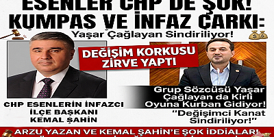 ESENLER CHP’DE KEMAL ŞAHİN’İN İNFAZ TİYATROSU
