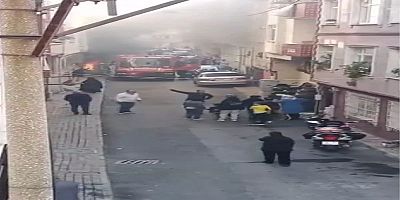Esenler'de 5 Katlı Binada Yangın Çıktı