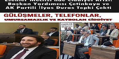 Esenler Meclisi'nde Ciddiyet Krizi: Başkan Yardımcısı Çetinkaya ve AK Partili İlyas Duras Tepki Çekti