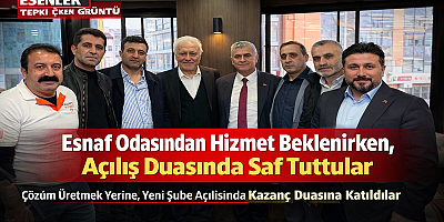 Esnaf Odasından Hizmet Beklenirken, Açılış Duasında Saf Tuttular