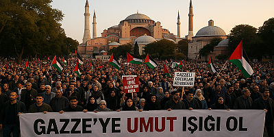 İstanbul’da ‘Gazze’ye Umut Işığı Ol’ Yürüyüşü: Binlerce Kişi Filistin İçin Yürüdü