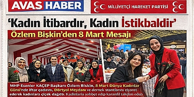 MHP Esenler KAÇEP Başkanı Özlem Bişkin’den Kadınlara Çiçekli Kutlama